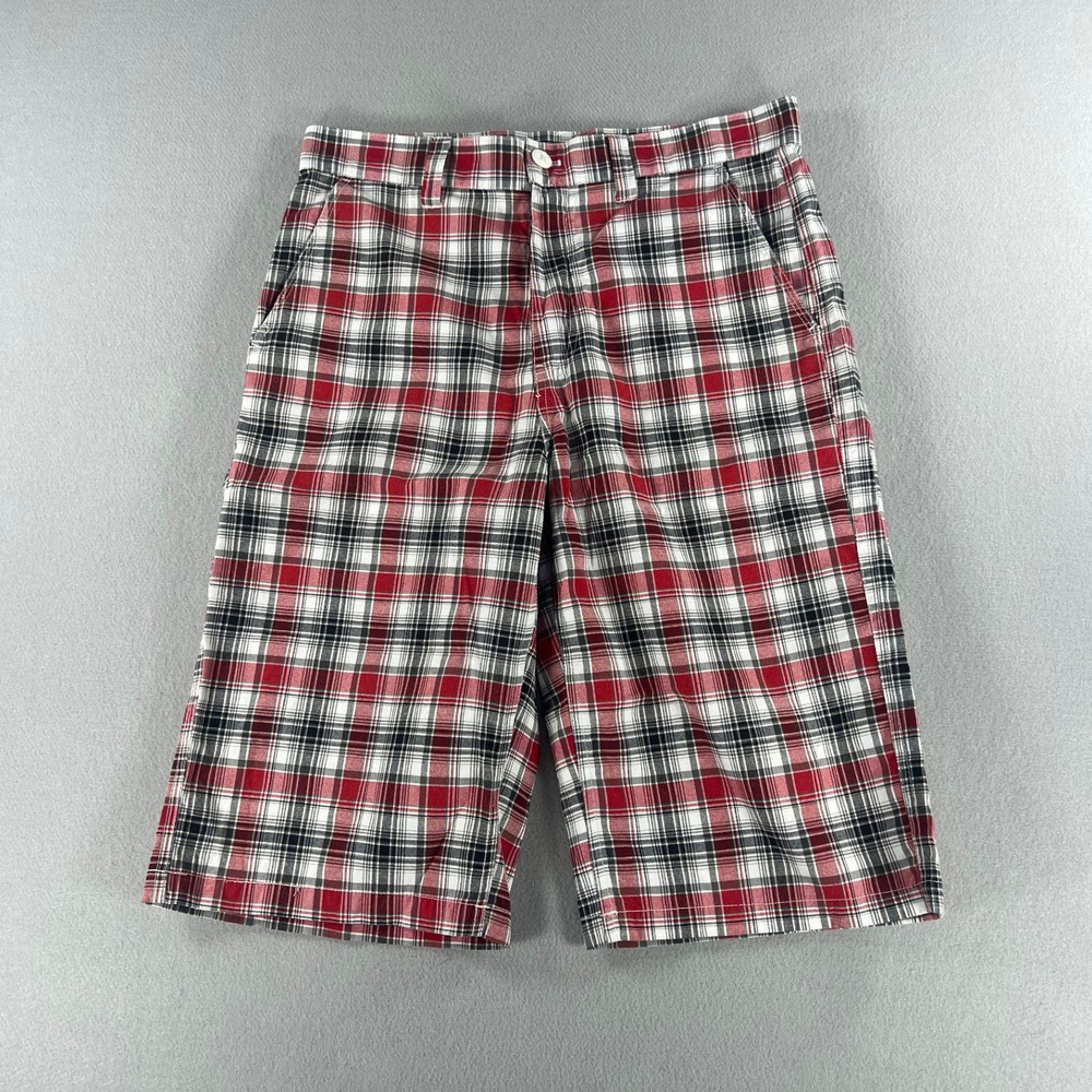 Vintage Southpole Shorts Men's 32 Red Plaid Check Baggy Skater Grunge Y2K